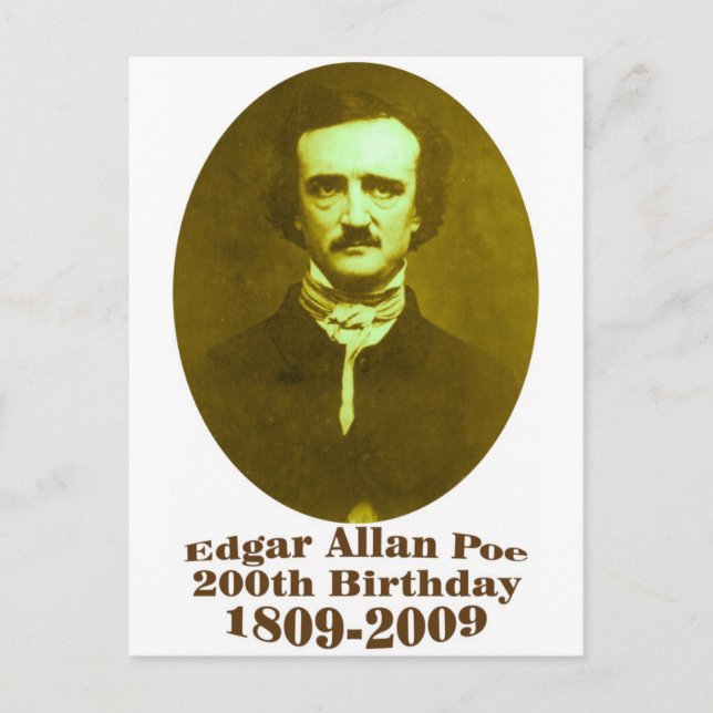 Carte Postale Edgar Allan Poe (Devant)
