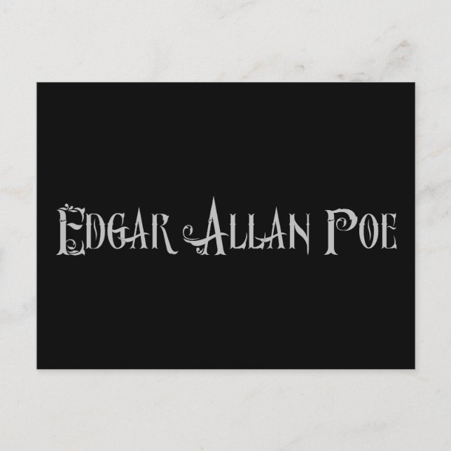 Carte Postale Edgar Allan Poe (Devant)