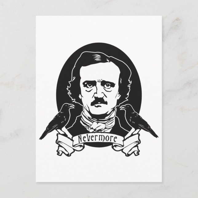 Carte Postale Edgar Allan Poe (Devant)