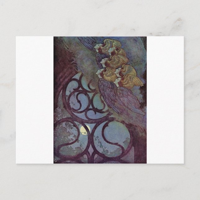 Carte Postale Edgar Allan Poe de Dulac (Devant)