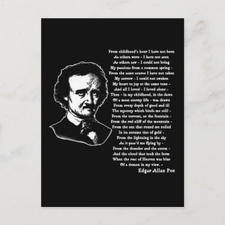 Carte Postale Edgar Allan Poe Poe SEUL