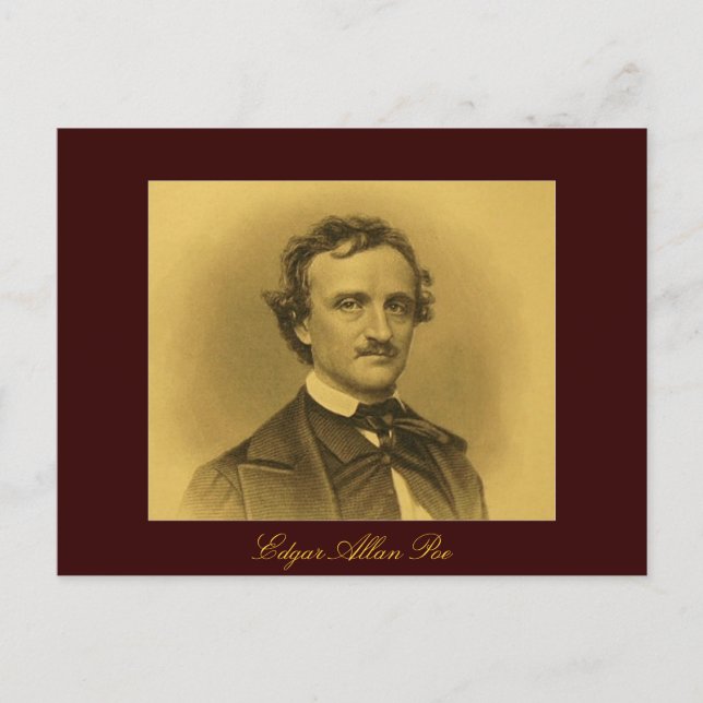 Carte Postale Edgar Allan Poe Portrait (Devant)