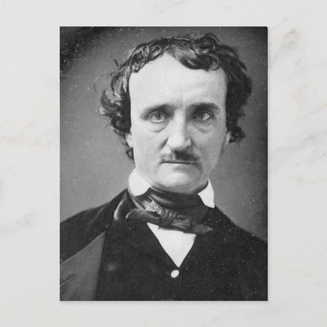 Carte Postale Edgar Allan Poe ~ Portrait 1849 (Devant)