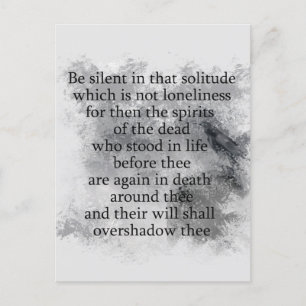 Carte Postale Edgar Allan Poe Spirits of the Dead Halloween Poem