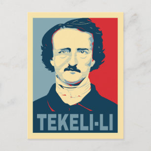 Carte Postale Edgar Allan Poe TEKELI-LI Style Hope
