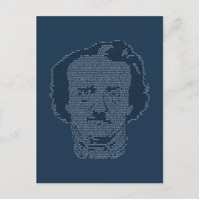 Carte postale Edgar Allen Poe (Devant)