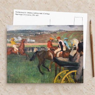 Carte Postale Edgar Degas - Aux Courses