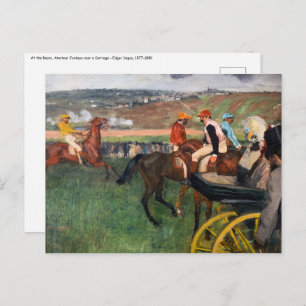 Carte Postale Edgar Degas - Aux courses