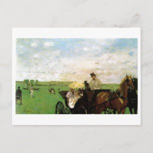 Carte Postale Edgar Degas - Aux courses de campagne 1872 Horse S