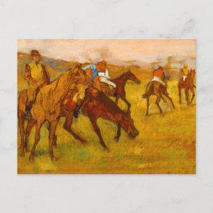 Carte Postale Edgar Degas avant la course