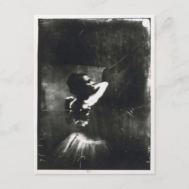Carte postale Edgar Degas avec danseuse de ballet (Devant)