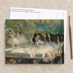 Carte Postale Edgar Degas - Ballet à l'Opéra de Paris