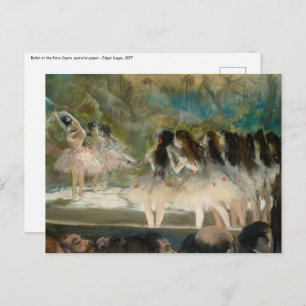 Carte Postale Edgar Degas - Ballet à l'Opéra de Paris
