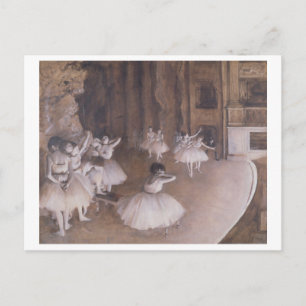 Carte Postale Edgar Degas   Ballet Rehearsal on the Stage, 1874