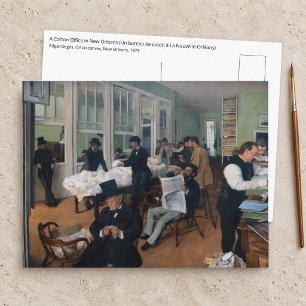 Carte Postale Edgar Degas - Bureau de coton à La Nouvelle-Orléan