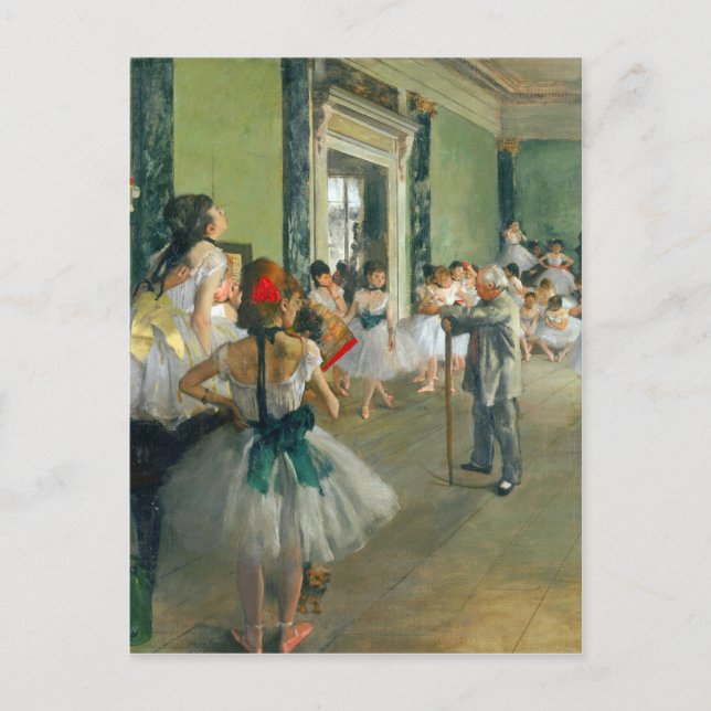 Carte Postale Edgar Degas - Classe Ballet (Devant)
