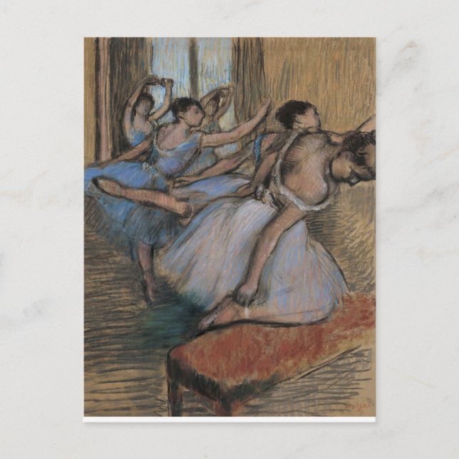 Carte Postale Edgar Degas | Classe de danse II (Devant)