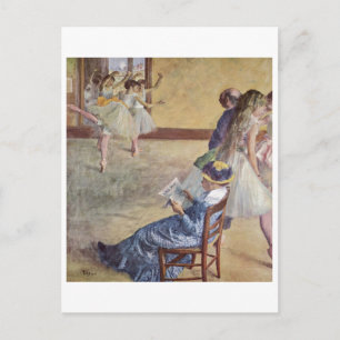Carte Postale Edgar Degas - Classe de danse Madame Cardinal 1878