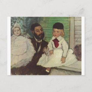 Carte Postale Edgar Degas - Comte Lepic et ses filles 1870 huile