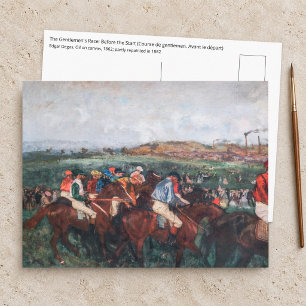 Carte Postale Edgar Degas - Course de Gentlemen