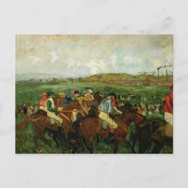 Carte Postale Edgar Degas | Course des messieurs, avant le dépar (Devant)