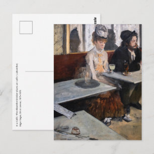 Carte Postale Edgar Degas - Dans un Café / L'Absinthe