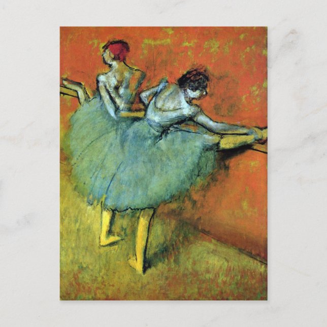 Carte Postale Edgar Degas - Danseurs au bar (Devant)