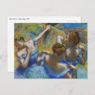 Carte Postale Edgar Degas - Danseurs Bleus