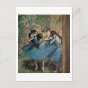 Carte Postale Edgar Degas Danseurs en bleu, 1890