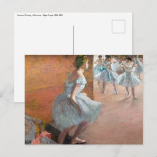 Carte Postale Edgar Degas - Danseurs Escalade d'un escalier