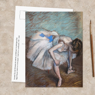 Carte Postale Edgar Degas - Danseuse assise
