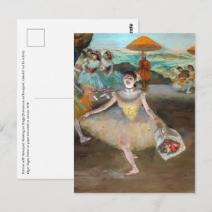 Carte Postale Edgar Degas - Danseuse au bouquet, saluant sur la