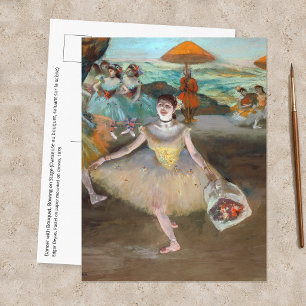 Carte Postale Edgar Degas - Danseuse au bouquet, saluant sur la