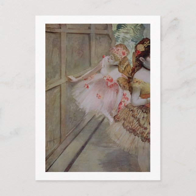 Carte Postale Edgar Degas | Danseuse contre une scène plate, c.1 (Devant)