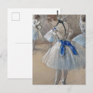 Carte Postale Edgar Degas, Danseuse de ruban bleu