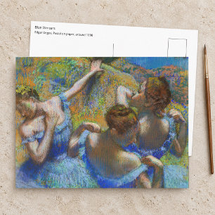 Carte Postale Edgar Degas - Danseuses bleues