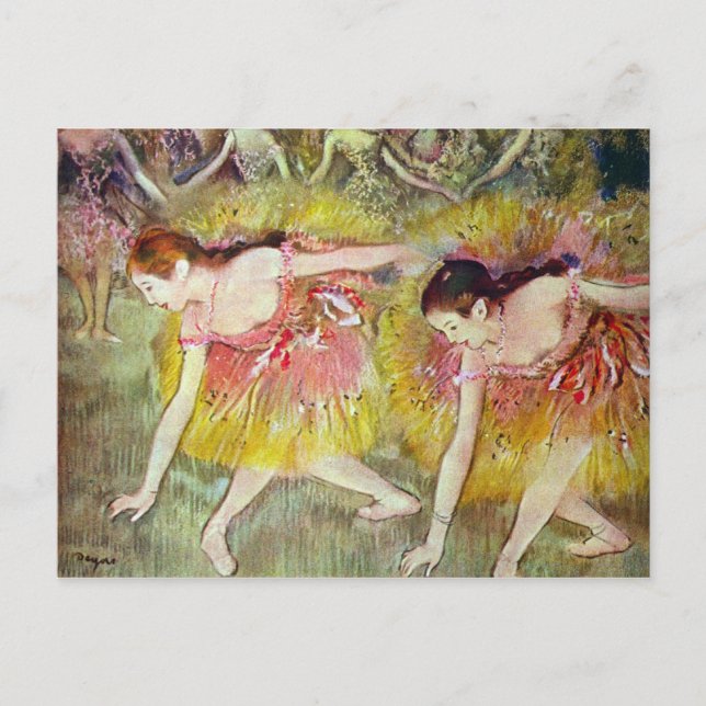 Carte Postale Edgar Degas - Danseuses de ballet (Devant)