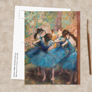 Carte Postale Edgar Degas - Danseuses en bleu
