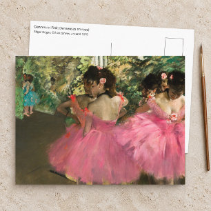 Carte Postale Edgar Degas - Danseuses en rose