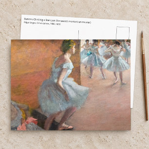 Carte Postale Edgar Degas - Danseuses montant un escalier