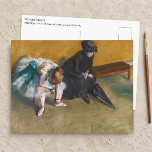 Carte Postale Edgar Degas - En attente