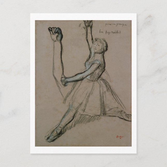 Carte Postale Edgar Degas | Étude d'un danseur (Devant)