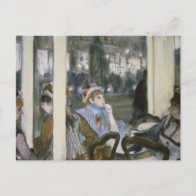 Carte Postale Edgar Degas | Femmes sur une terrasse de café, 187 (Devant)