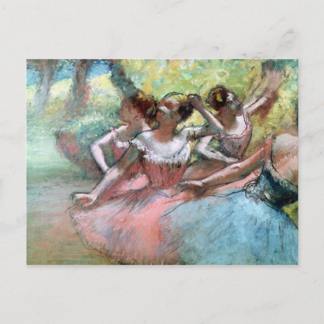 Carte Postale Edgar Degas | Four ballerinas (Devant)