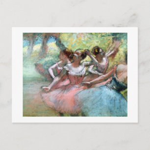 Carte Postale Edgar Degas   Four ballerinas