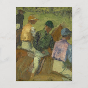 Carte Postale Edgar Degas Four Jockeys