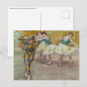 Carte Postale Edgar Degas - Harlequin Dance