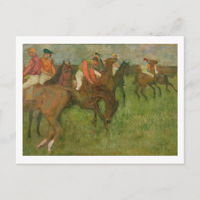 Carte Postale Edgar Degas | Jockeys, 1886-90 (Devant)