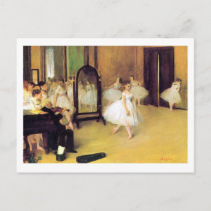 Carte Postale Edgar Degas La Classe Danse