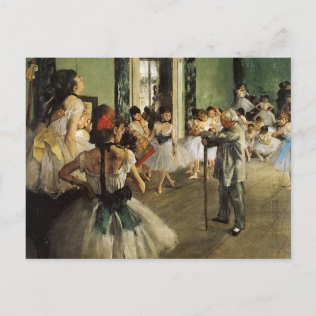 Carte Postale Edgar Degas La Classe de Danse (Devant)